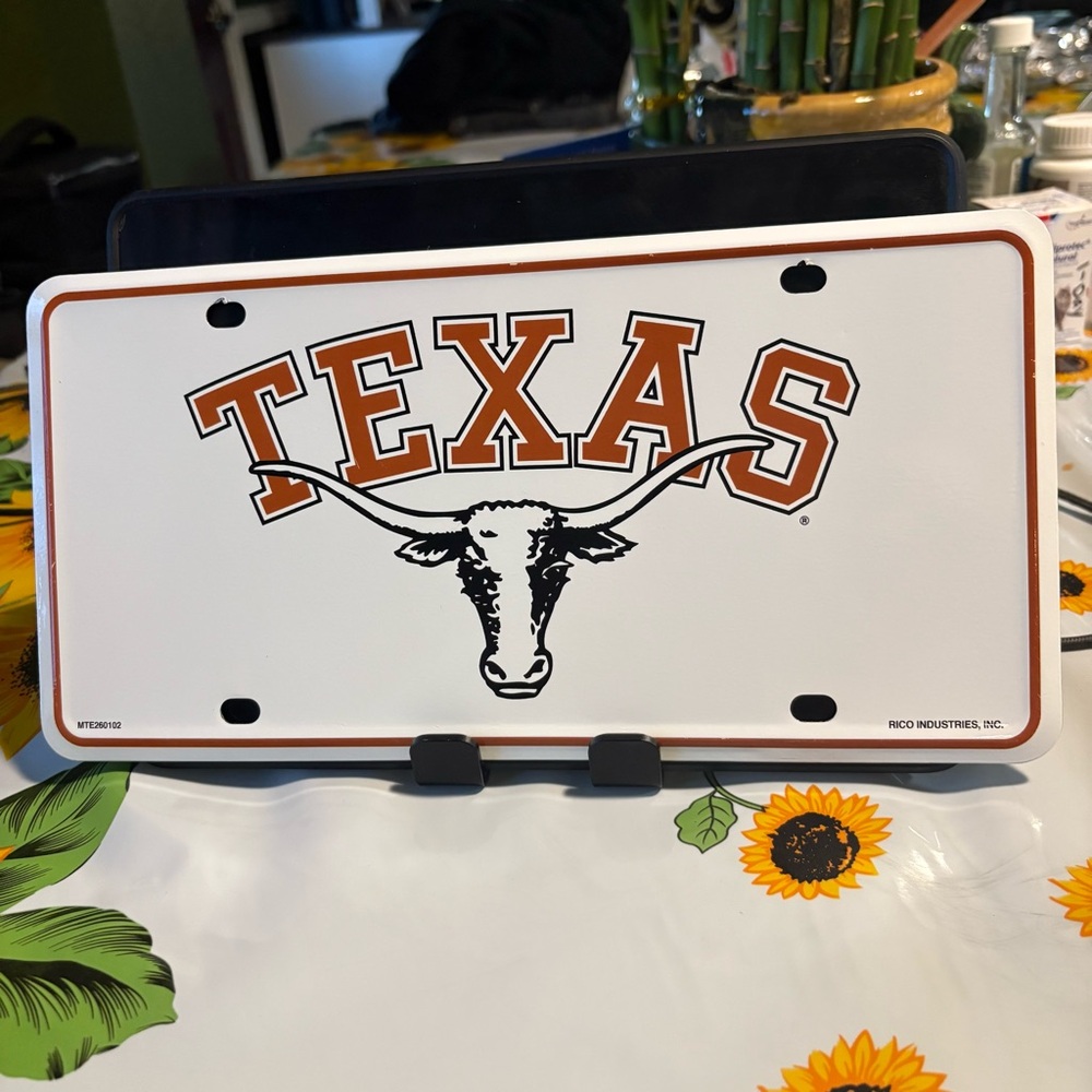 Texas Longhorns License Plate